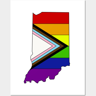 Progress pride flag - Indiana Posters and Art